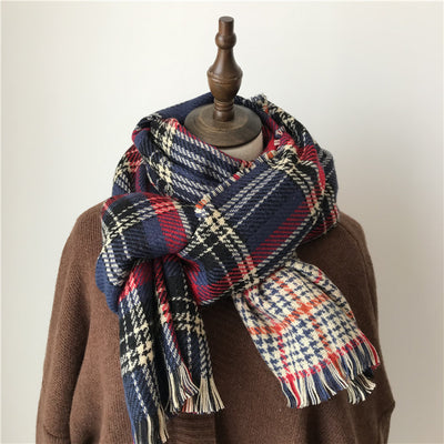 Bufanda Cuadros Retro Otoño Invierno para Mujer - Image 7