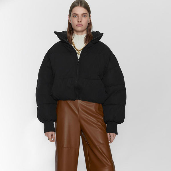 Chaqueta Suelta de Algodón con Temperamento para Mujer