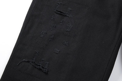 Jeans Negros Rotos con Cierre en la Espalda - Image 8