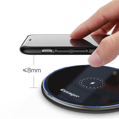 Cargador Inalámbrico Redondo para Celular de Escritorio - Image 4