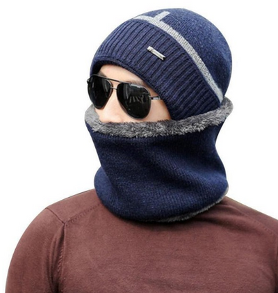 Gorro Cálido de Lana y Terciopelo con Cuello Integrado - Image 10
