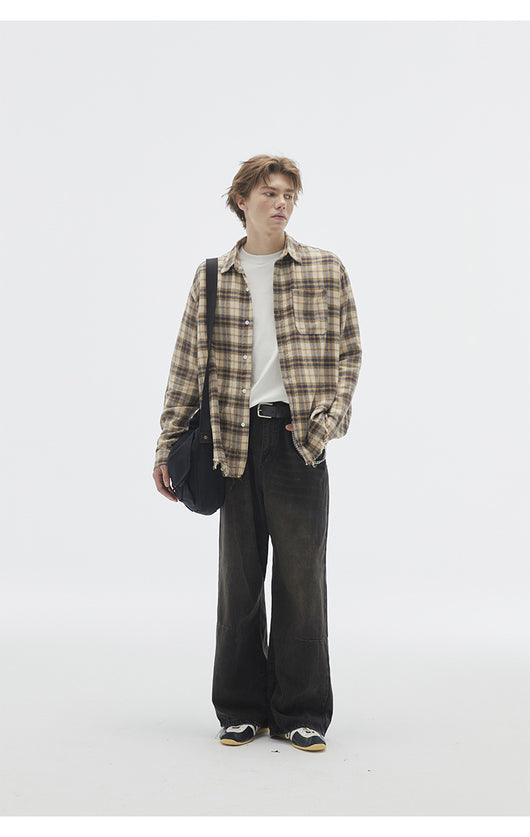 Camisa de Cuadros Vintage con Textura Brushed - Image 25