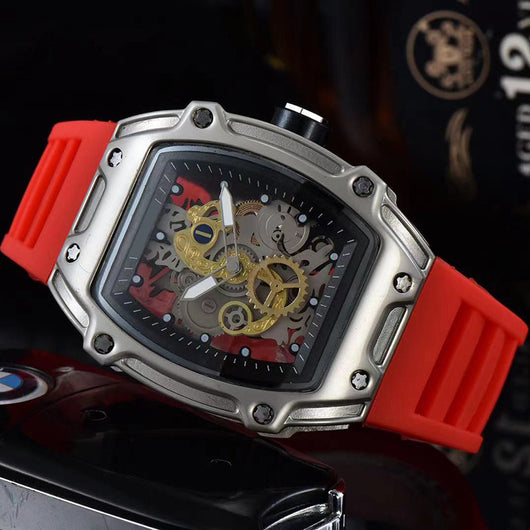Reloj de Cuarzo Esqueleto Transparente Personalizado con Doble Movimiento - Image 4