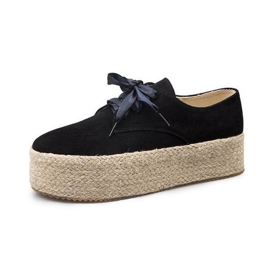 Zapatos Casuales para Mujer con Cordones y Punta Redonda - Image 11
