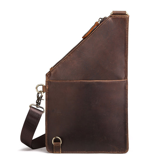 Bolsa de Pecho Bandolera Cuero Crazy Horse para Hombre - Image 7