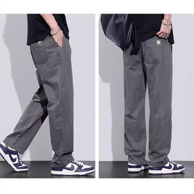 Pantalones de Trabajo Vintage Holgados para Hombre - Estilo Casual Americano - Image 4