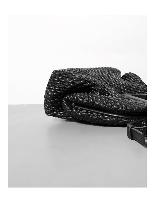 Bolso Nube Triangular de Cuero Vacuno Texturizado - Image 6