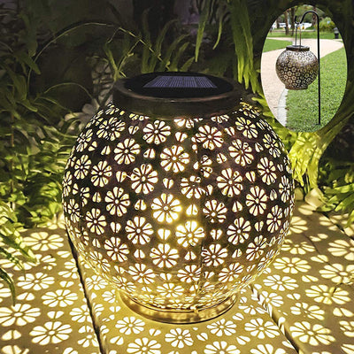 Lámpara Solar de Proyección Floral para Jardín