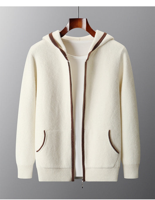 Cardigan de Cachemira con Cierre de Cremallera y Capucha - Image 12