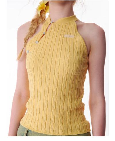 Chaleco Tejido sin Mangas con Escote Halter - Image 13