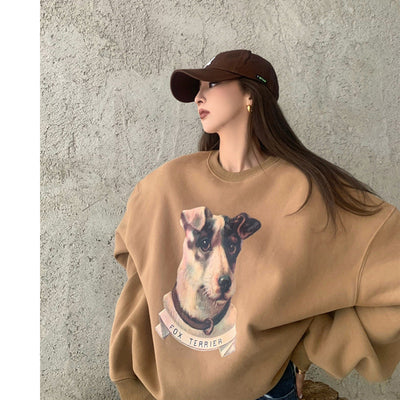Suéter Holgado para Mujer con Cuello Redondo y Estampado - Image 16