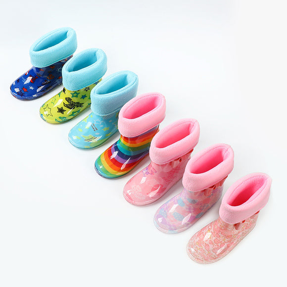 Botas Impermeables Infantiles con Suela Cristal Translúcida