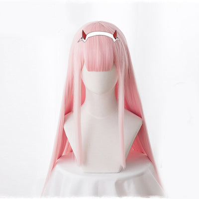 Peluca Cosplay Liso de Color Sólido para Mujer