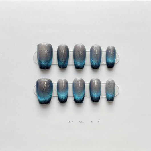Parches de Uñas Adhesivos Efecto Ojo de Gato Removibles - Image 18