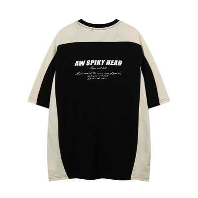 Camiseta Retro con Estampado de Letras en Colores Degradados para Hombre - Image 15