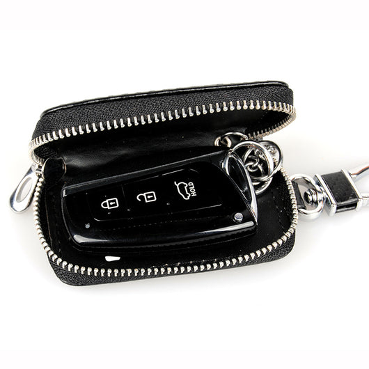 Cartera Portallaves de Cuero Microfibra con Textura Fibra de Carbono - Image 8