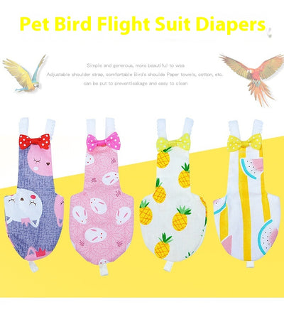 Pañales Desechables para Mascotas con Estampado de Aves Coloridas - Image 12