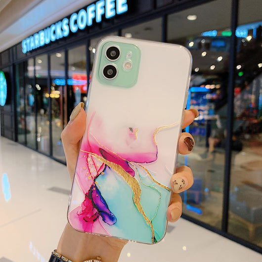 Funda TPU Transparente con Diseño de Mármol Hueco - Image 8
