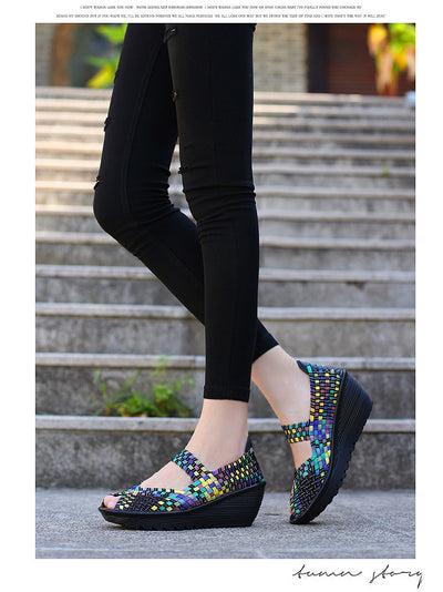 Zapatos Tejidos a Mano sin Cordones para Mujer - Comodidad Casual - Image 15