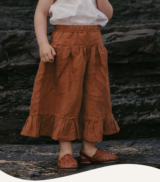 Pantalón Niña Estilo Nórdico Cintura Elástica Colores Puros - Image 15