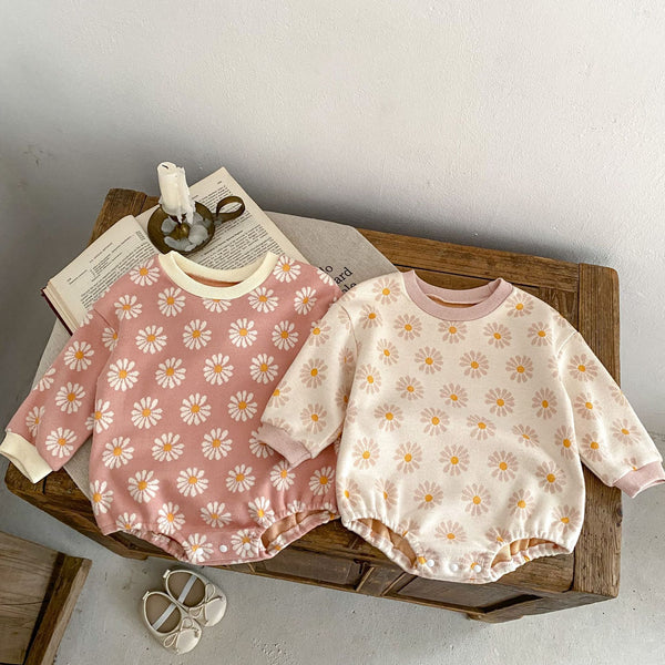Mono Largo Estampado Floral con Mangas Largas