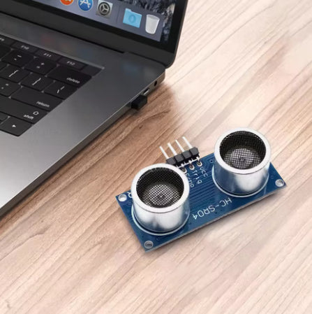 Sensor Ultrasónico HC-SR04 con Carcasa Metálica para Medición de Distancia