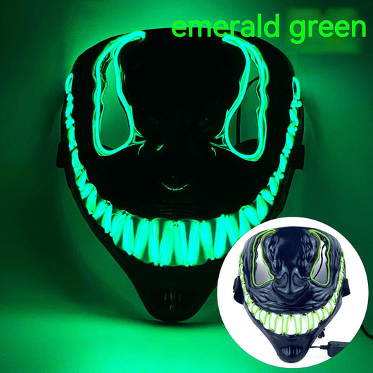 Máscara LED Luminosa de Horror para Fiestas de Baile Halloween - Image 10
