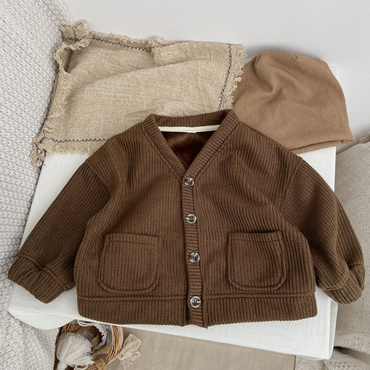 Cardigan Térmico Acolchado para Bebé - Unisex con Cuello V