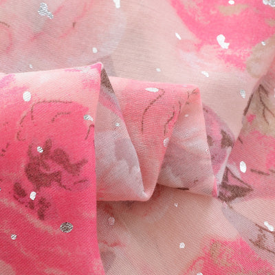 Pañuelo Versátil de Algodón y Lino con Efecto Bronce Rosa - Image 32
