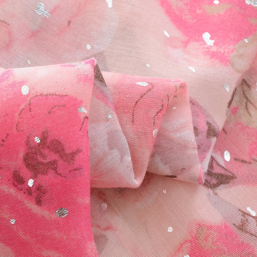 Pañuelo Versátil de Algodón y Lino con Efecto Bronce Rosa - Image 32