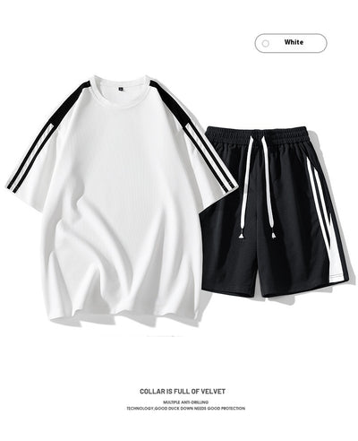 Conjunto Deportivo Hombre Estilo Hong Kong - Playera y Shorts Sueltos - Image 10
