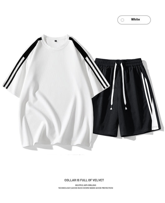 Conjunto Deportivo Hombre Estilo Hong Kong - Playera y Shorts Sueltos - Image 10