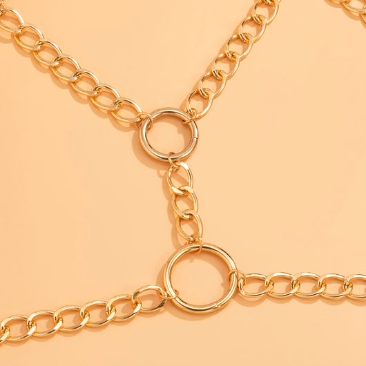 Collar Multicapa de Aluminio con Cadena Elegante - Image 6