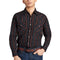 Camisa Occidental a Rayas de Manga Larga para Hombre
