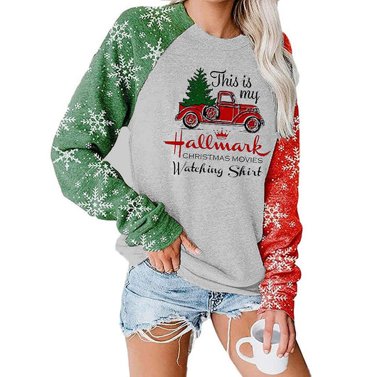 Sudadera Navideña Estampada de Manga Larga - Películas Hallmark - Image 4