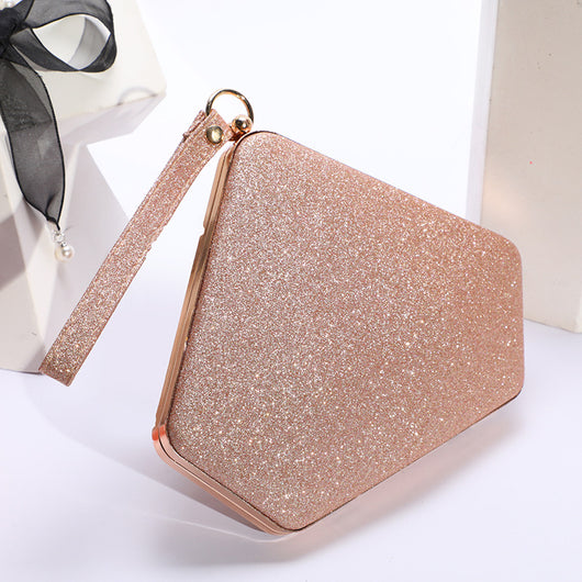 Bolso de Hombro Reflectante con Acabado Brillante para Mujer - Image 2