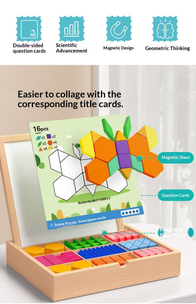 Puzzle Tangram Educativo para Niños - Bloques de Construcción Lógica - Image 20