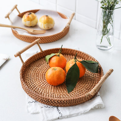 Canasta Artesanal de Ratán para Pan y Frutas - Image 6