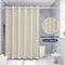 Cortina de Baño de Lino Impermeable sin Perforaciones