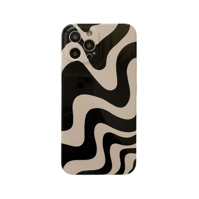 Funda para Celular Diseño Ondulado Blanco y Negro - Image 5