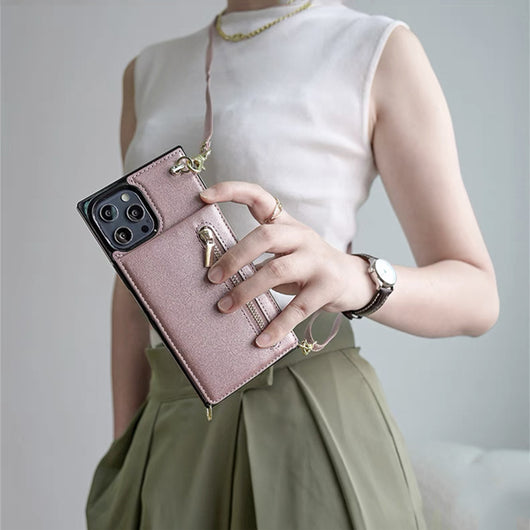 Cartera Messenger de Cuero PU para Mujer con Compartimento para Teléfono