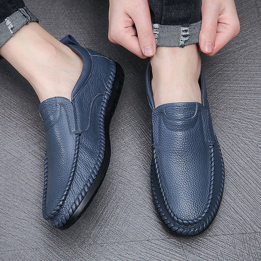 Zapatos Casuales de Cuero para Hombre sin Cordones - Image 4