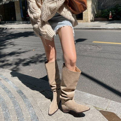Botas Altas de Ante Texturizado para Mujer - Image 13