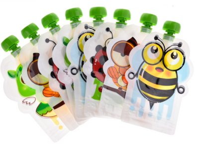 Pack de 8 Purés de Frutas Caseras en Bolsas de Almacenamiento Selladas - Image 2