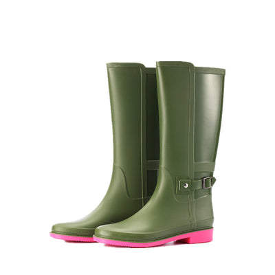 Botas Mujer Impermeables con Hebilla - Caña Alta Antideslizante - Image 3