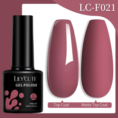 Set de Pegamento para Uñas con Brillo de Color Sólido - Image 56
