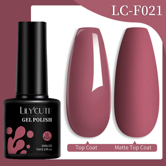 Set de Pegamento para Uñas con Brillo de Color Sólido - Image 56