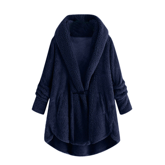 Chaqueta Casual con Capucha y Botones de Cuerno - Abrigo de Felpa Premium - Image 5
