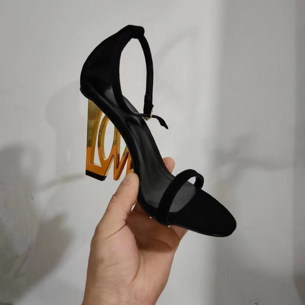 Sandalias de Tacón Alto Estilo Europeo y Americano