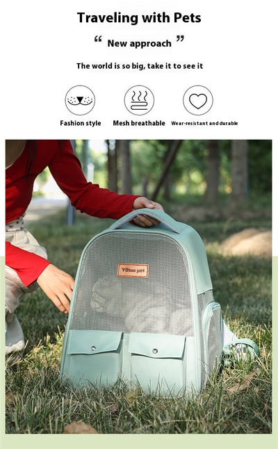 Mochila Transportadora Respirable para Mascotas - Gran Capacidad y Plegable - Image 25